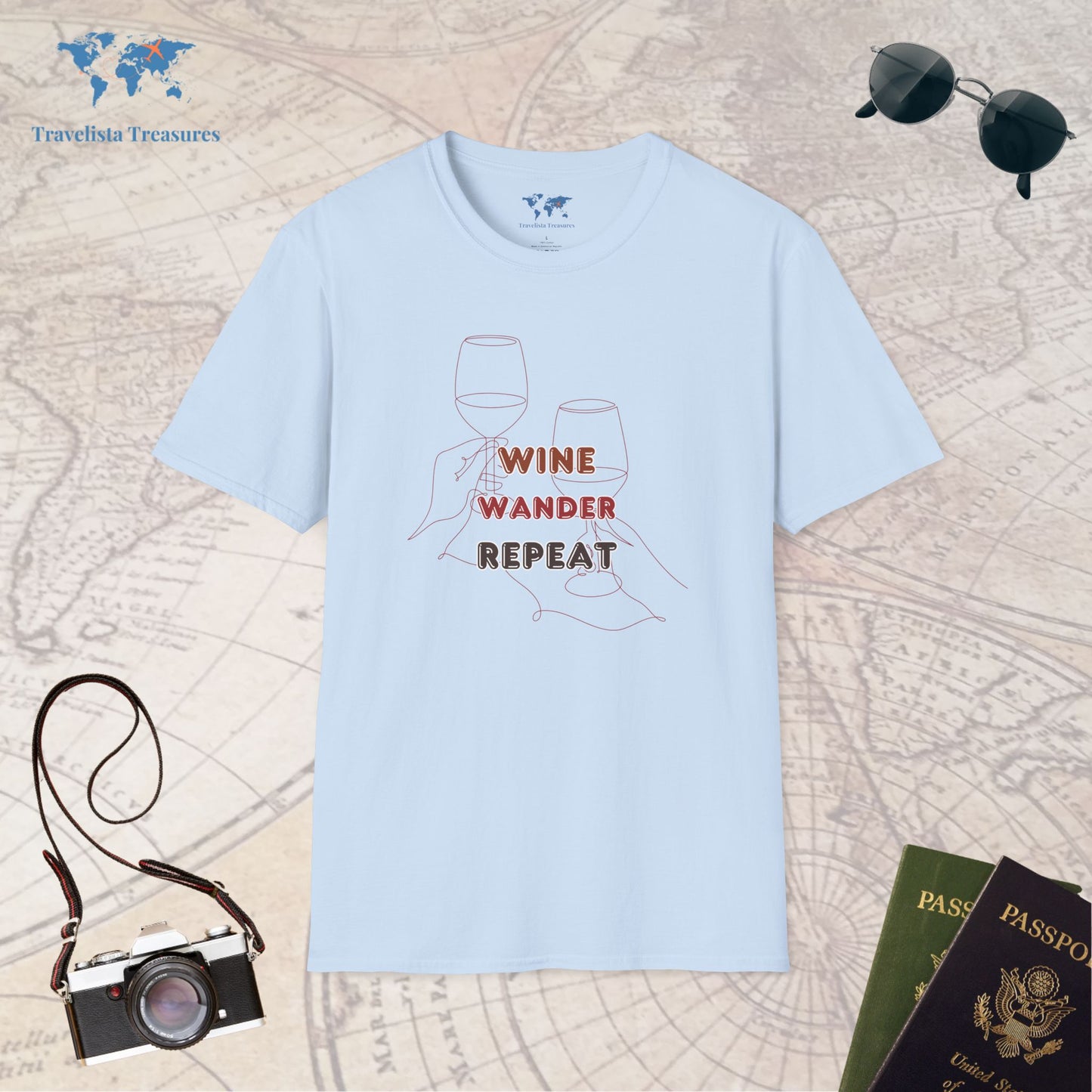 Wine, Wander, Repeat T-Shirt