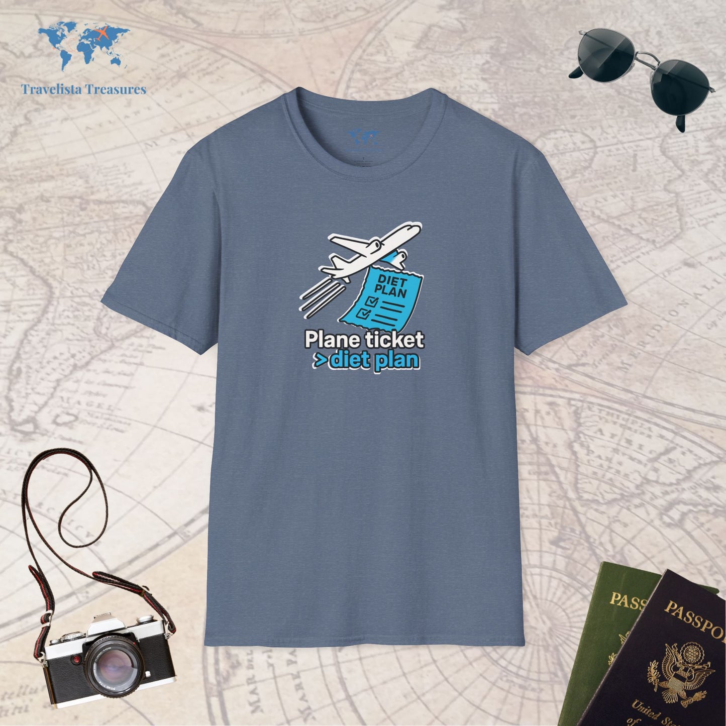 Plane Ticket Over Diet Plan T-Shirt
