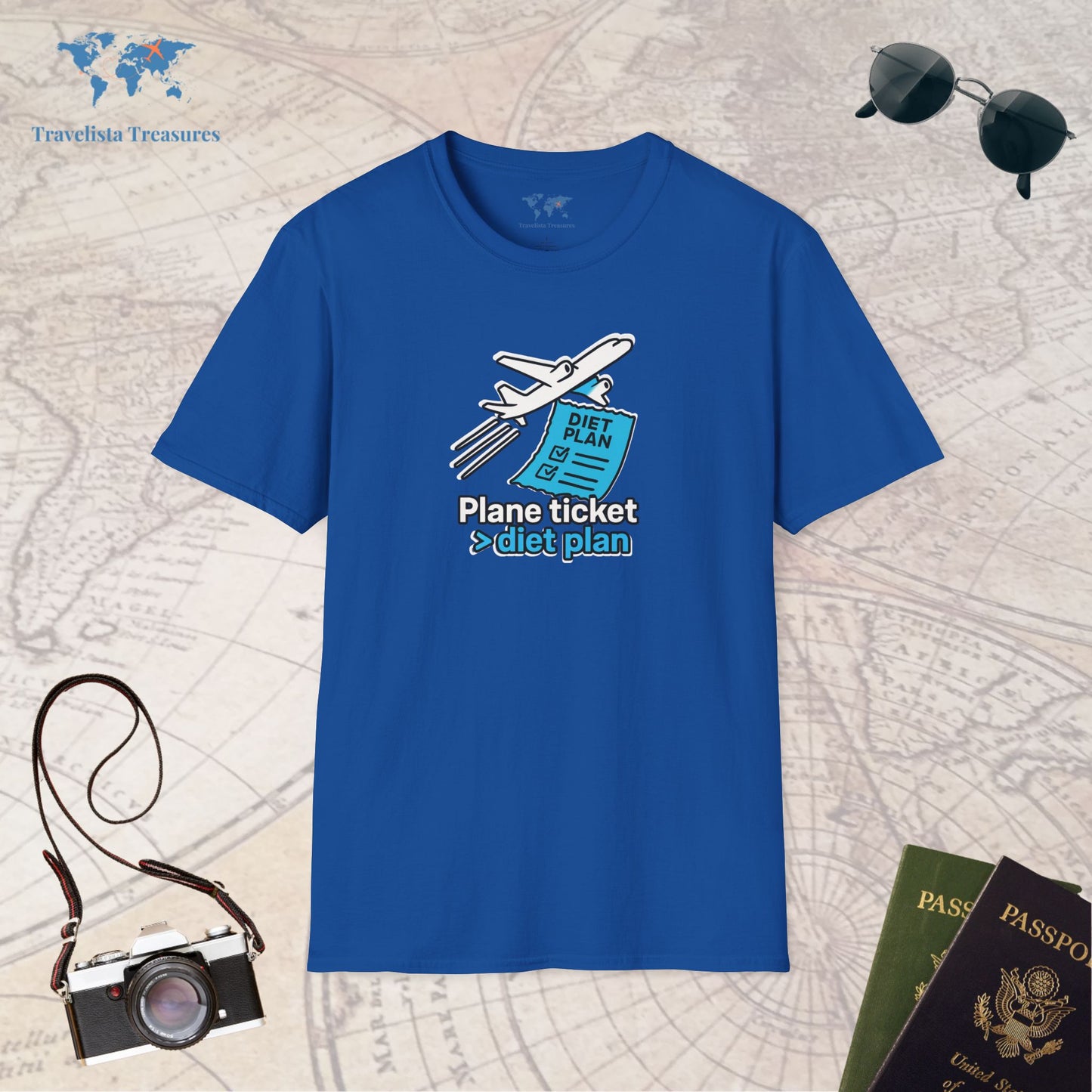 Plane Ticket Over Diet Plan T-Shirt
