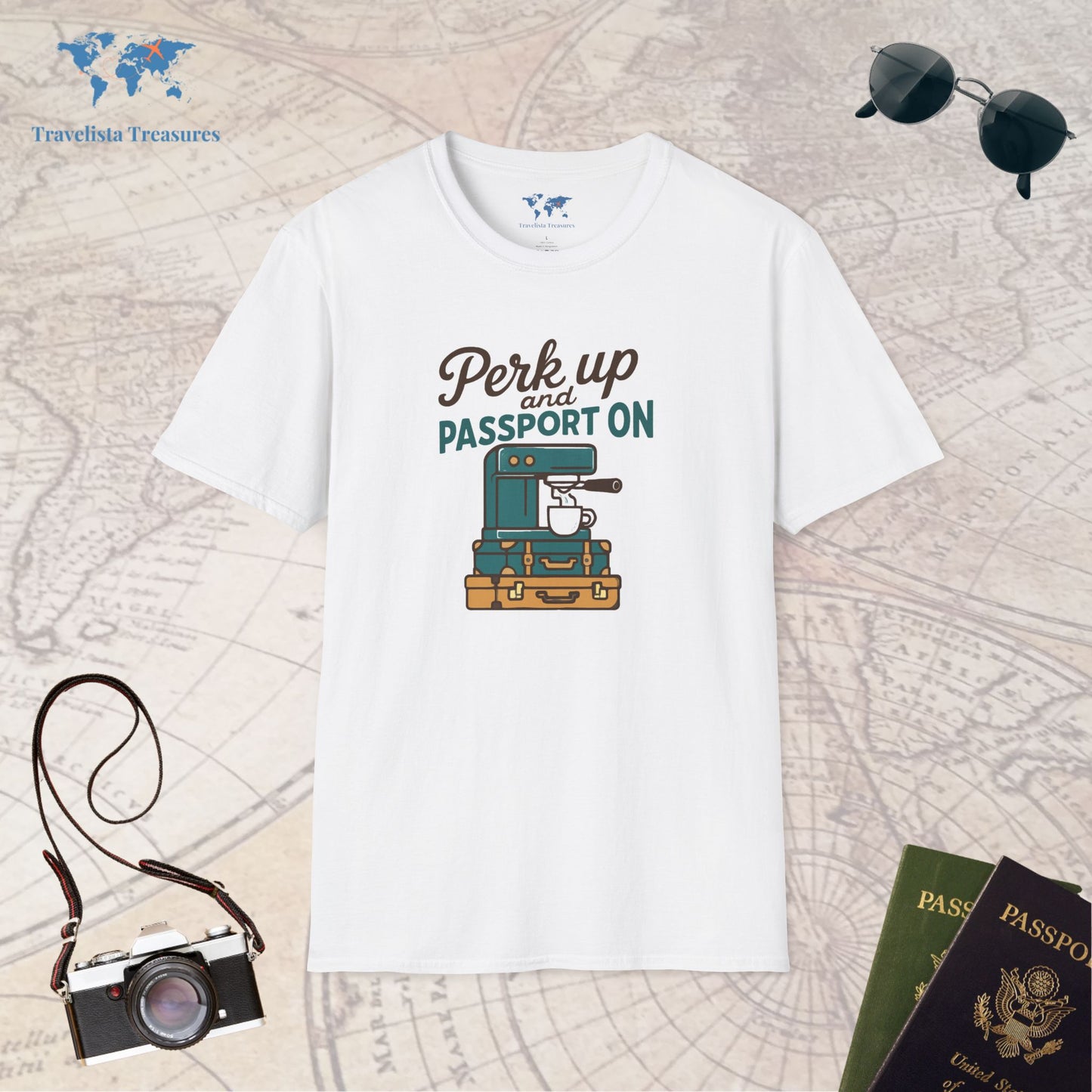 Perk Up, Passport In T-Shirt