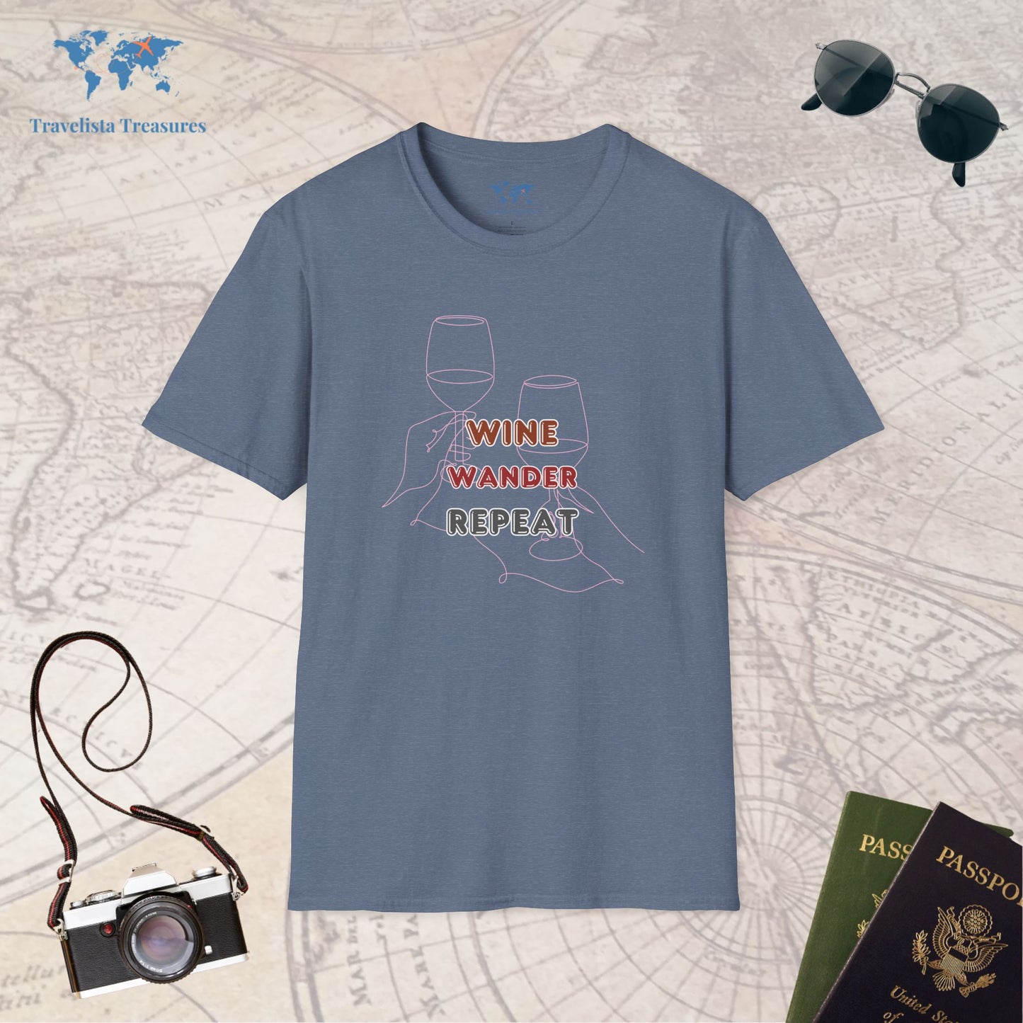Wine, Wander, Repeat T-Shirt