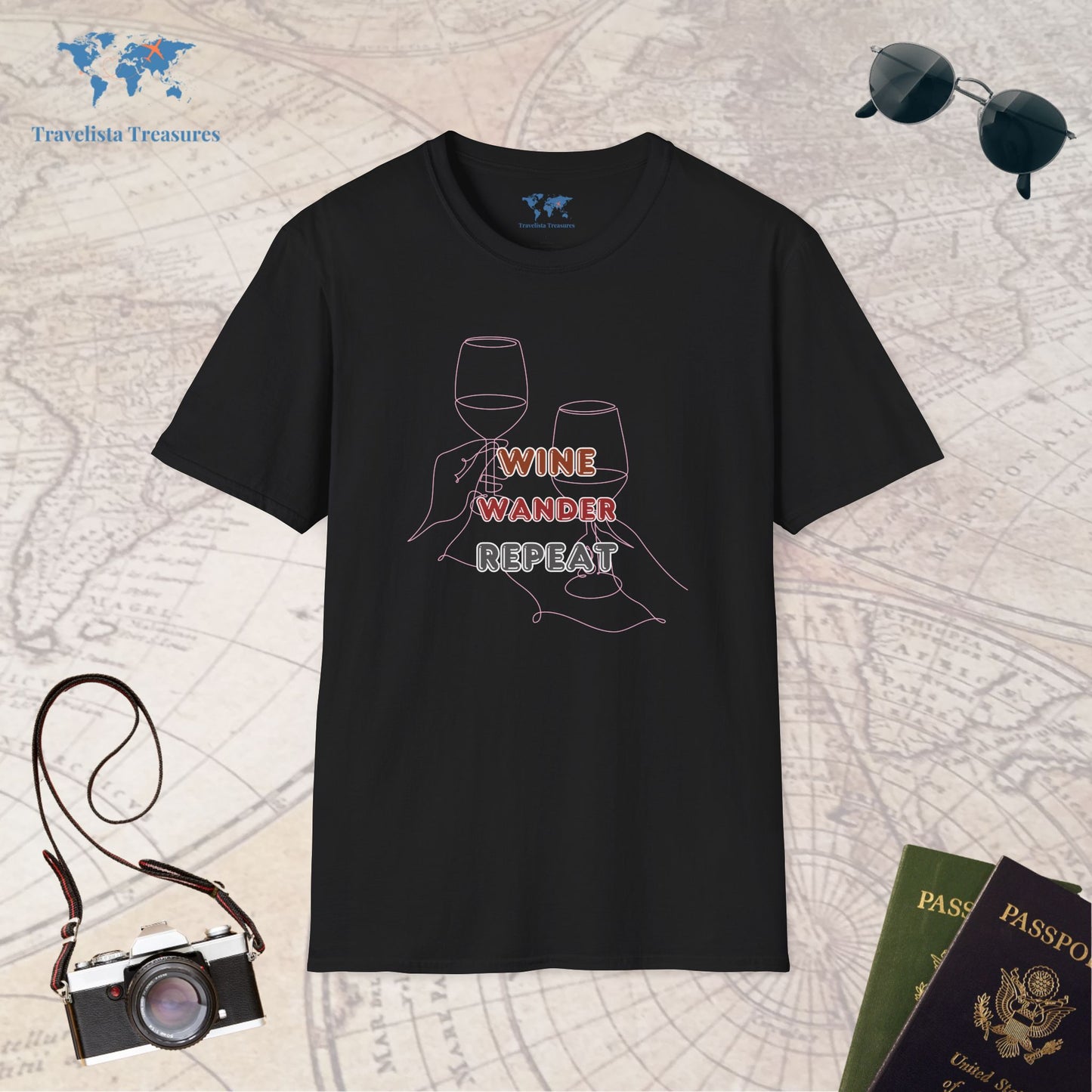 Wine, Wander, Repeat T-Shirt