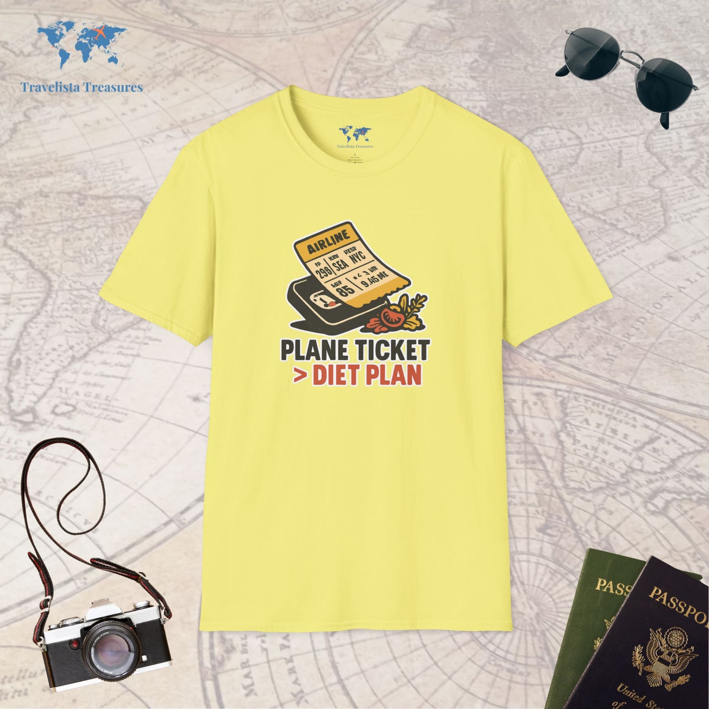 Plane Ticket Over Diet Plan 2 T-Shirt