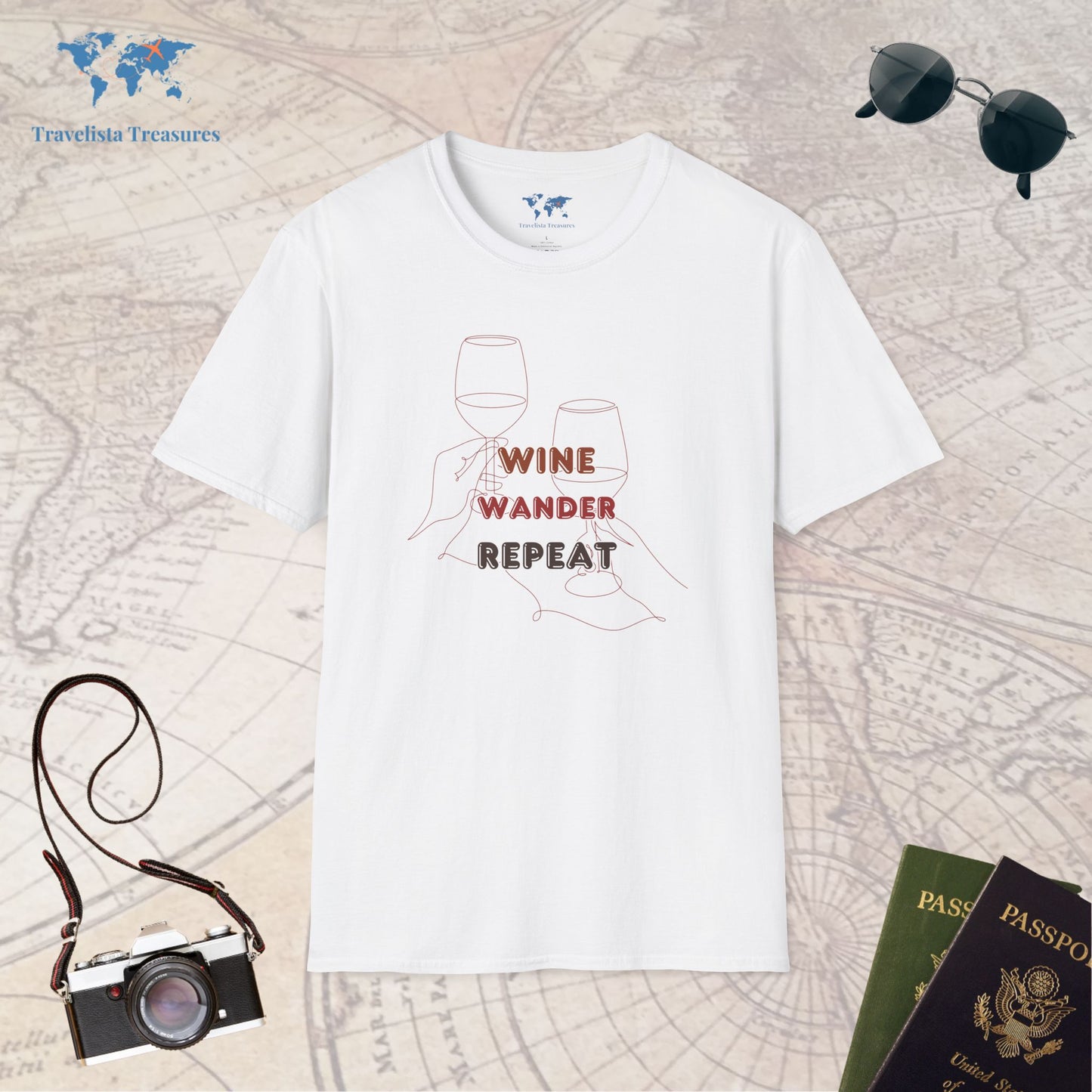 Wine, Wander, Repeat T-Shirt