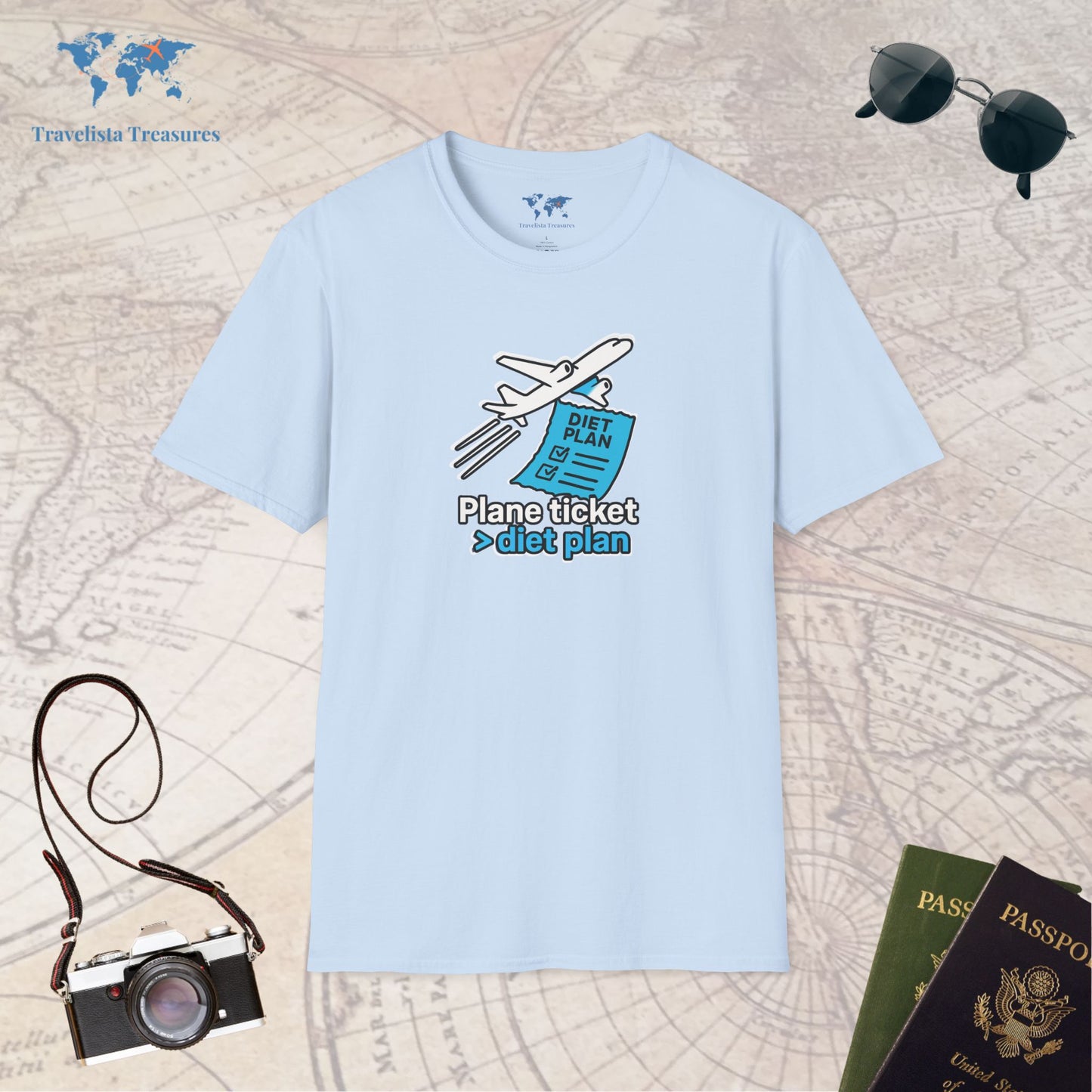 Plane Ticket Over Diet Plan T-Shirt