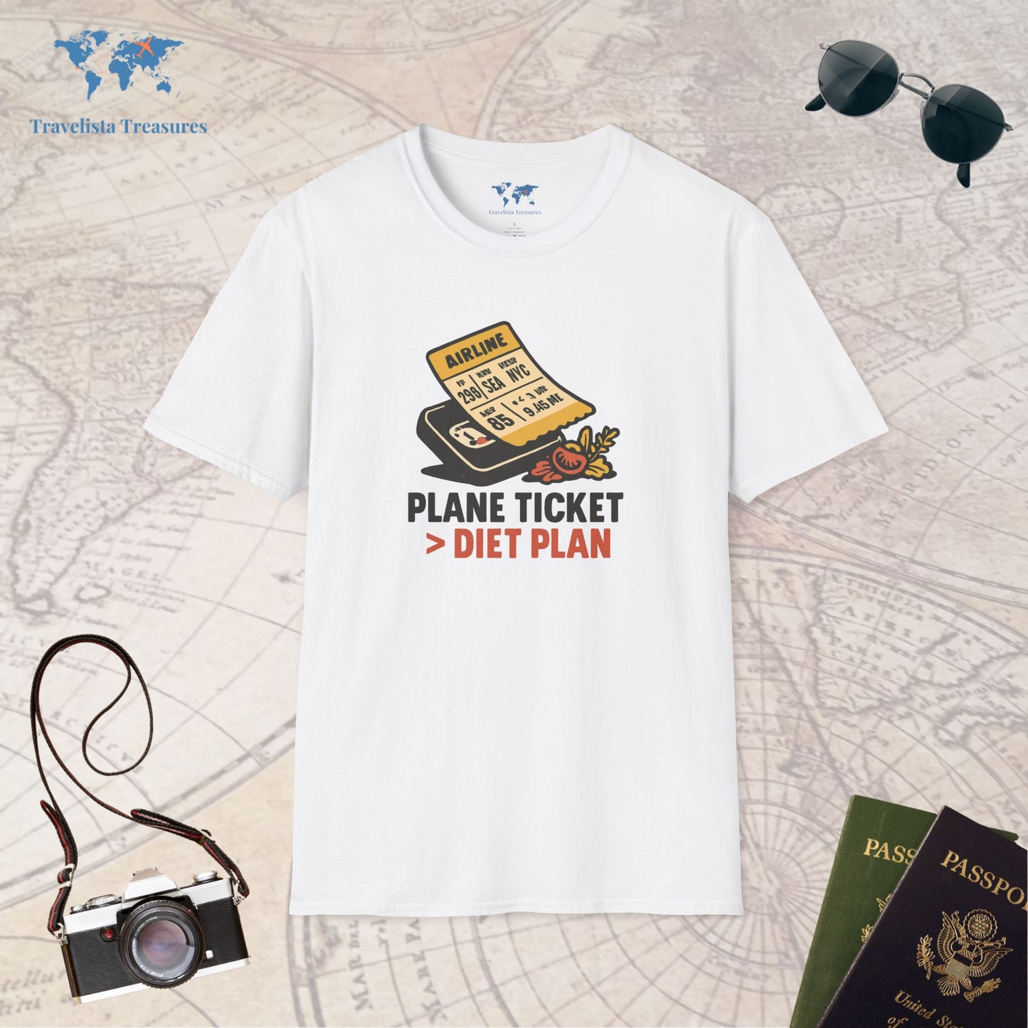 Plane Ticket Over Diet Plan 2 T-Shirt