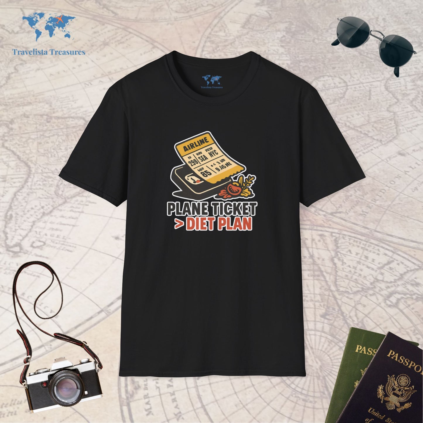 Plane Ticket Over Diet Plan 2 T-Shirt