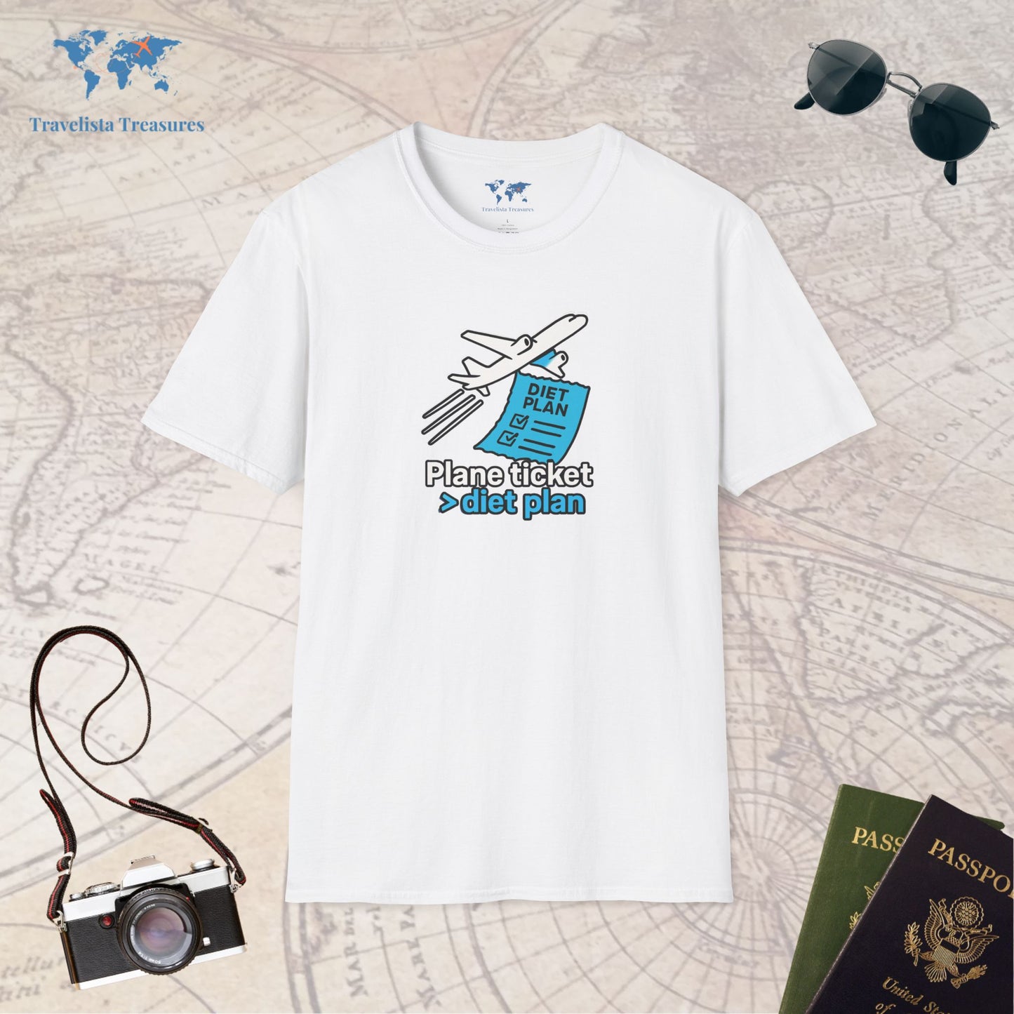Plane Ticket Over Diet Plan T-Shirt