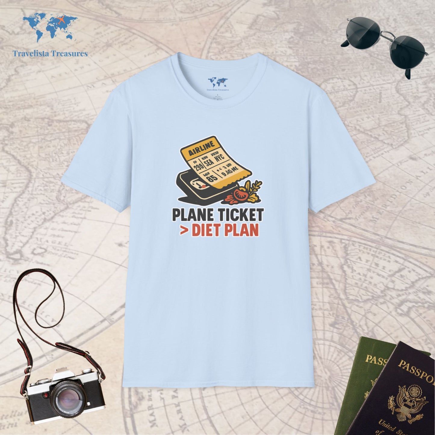 Plane Ticket Over Diet Plan 2 T-Shirt