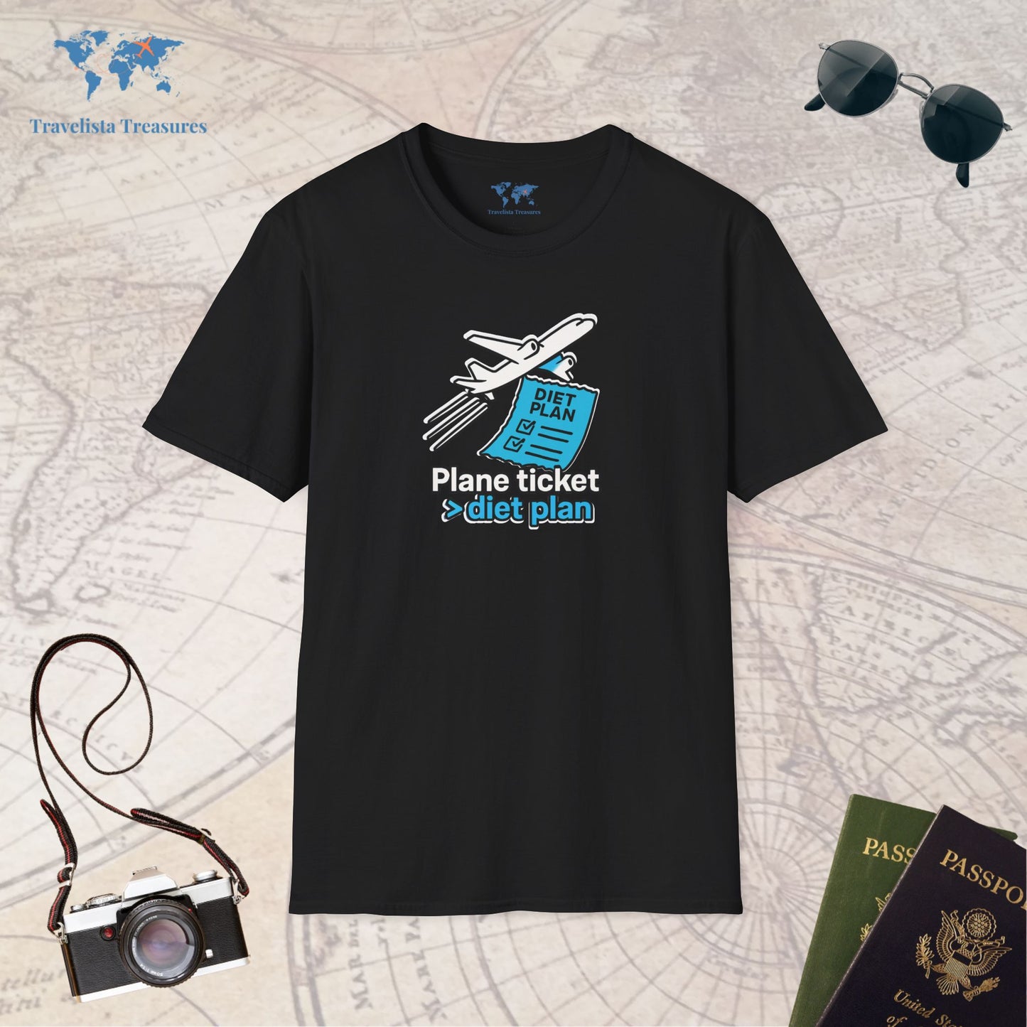 Plane Ticket Over Diet Plan T-Shirt