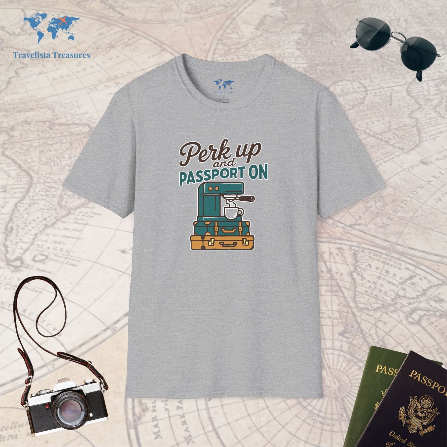 Perk Up, Passport In T-Shirt