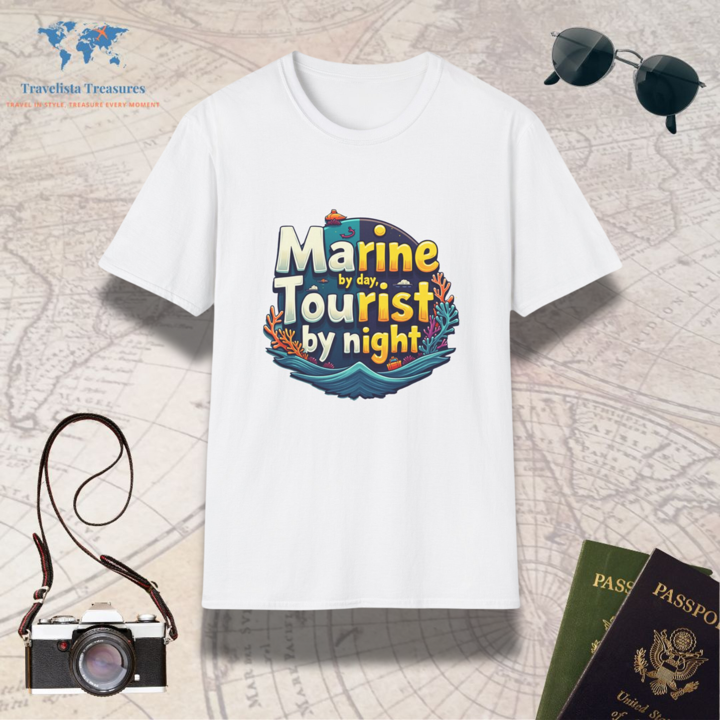 Marine by Day, Tourist by Night T-Shirt