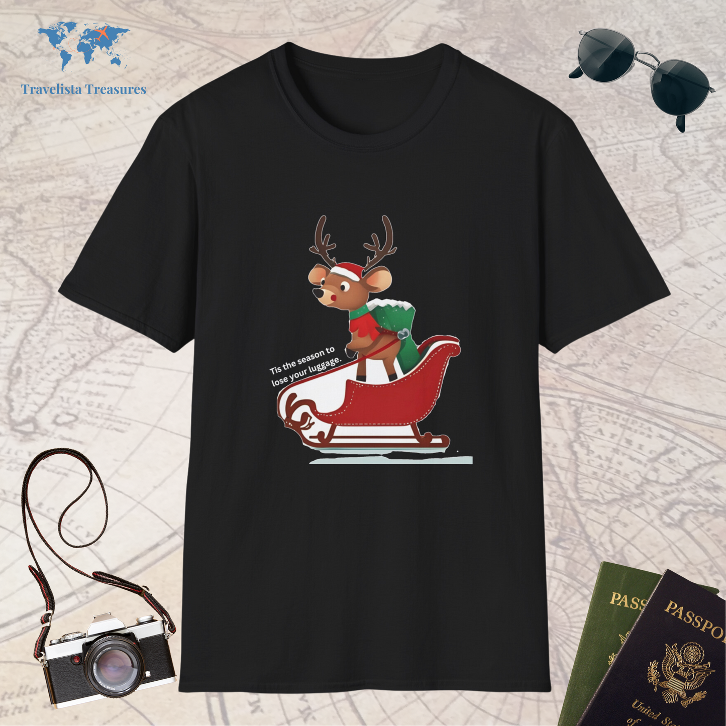 Reindeer on a Sleigh T-Shirt