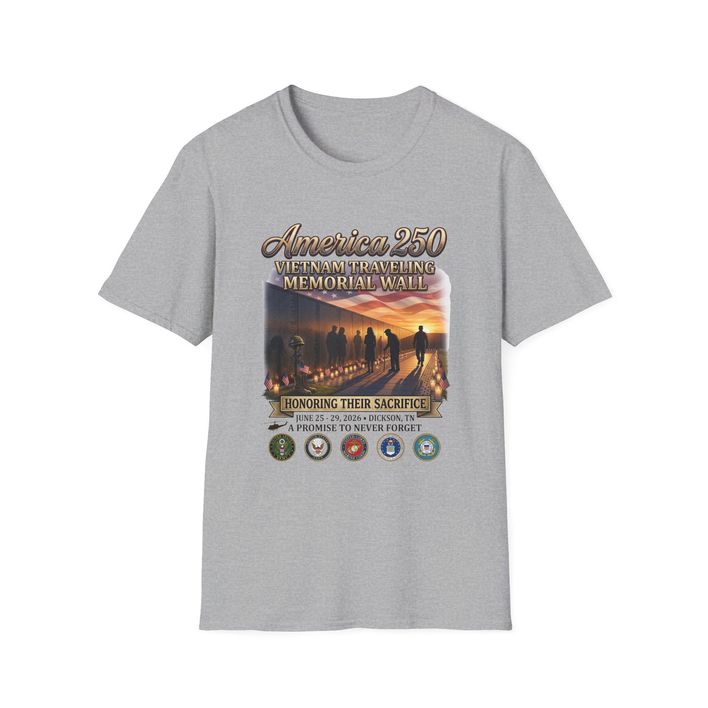America 250 Vietnam Traveling Memorial Wall T‑Shirt