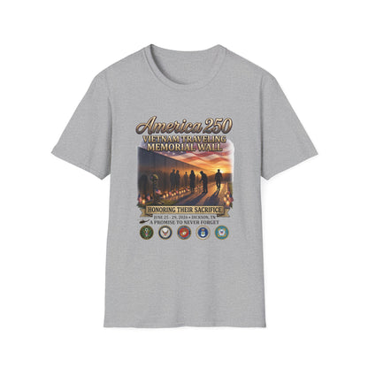 America 250 Vietnam Traveling Memorial Wall T‑Shirt