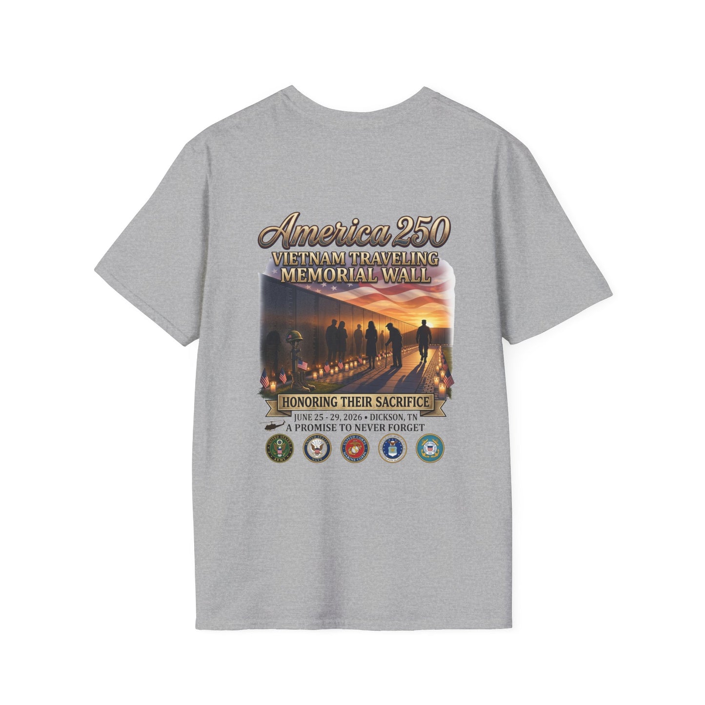 America 250 Vietnam Traveling Memorial Wall T‑Shirt
