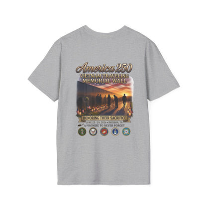 America 250 Vietnam Traveling Memorial Wall T‑Shirt