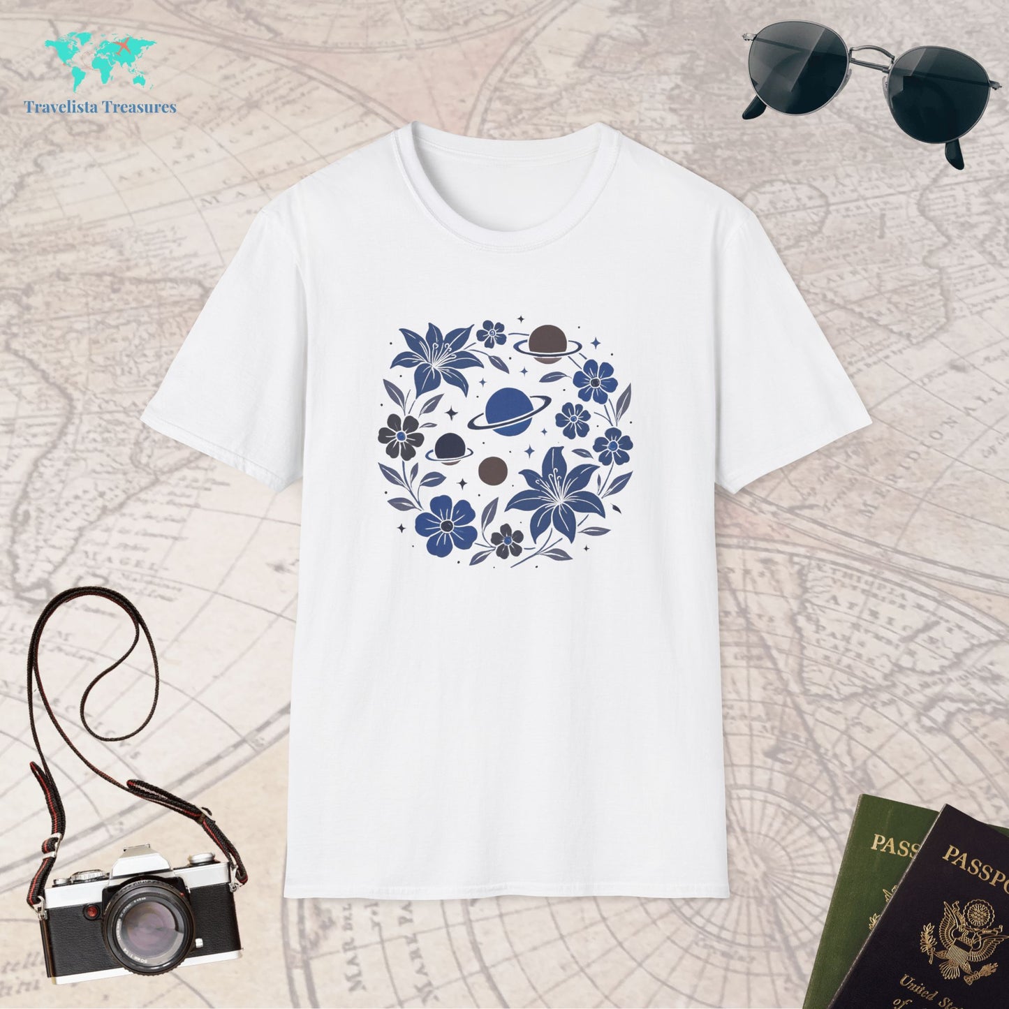 Astrology | Planets and Flowers T-Shirt