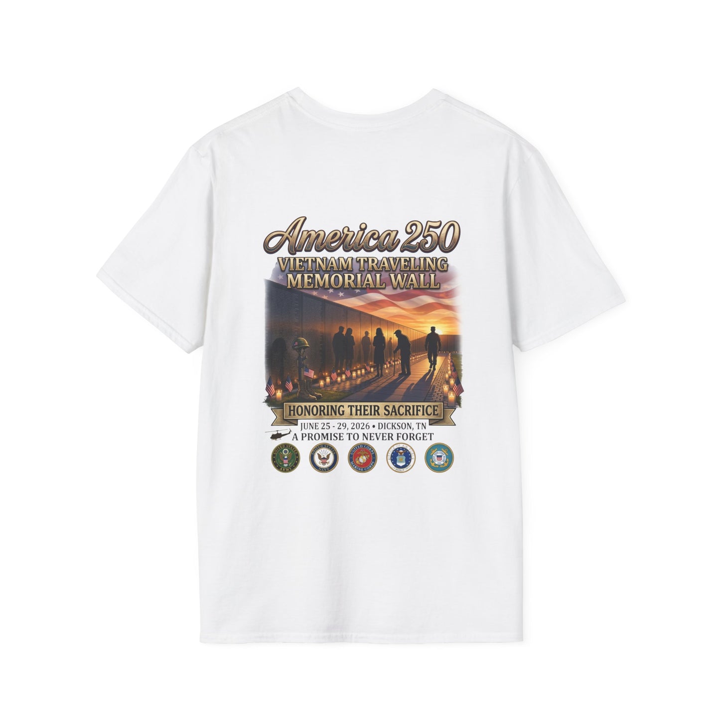 America 250 Vietnam Traveling Memorial Wall T‑Shirt