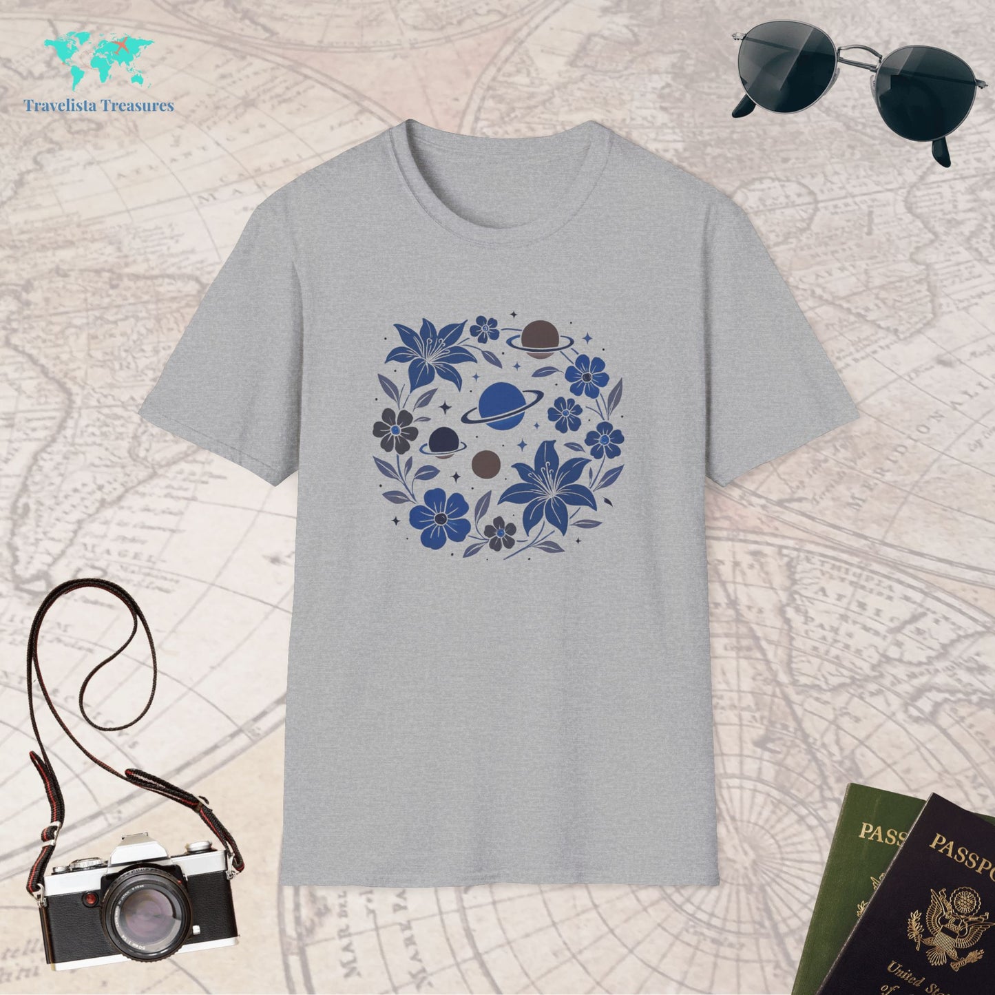 Astrology | Planets and Flowers T-Shirt