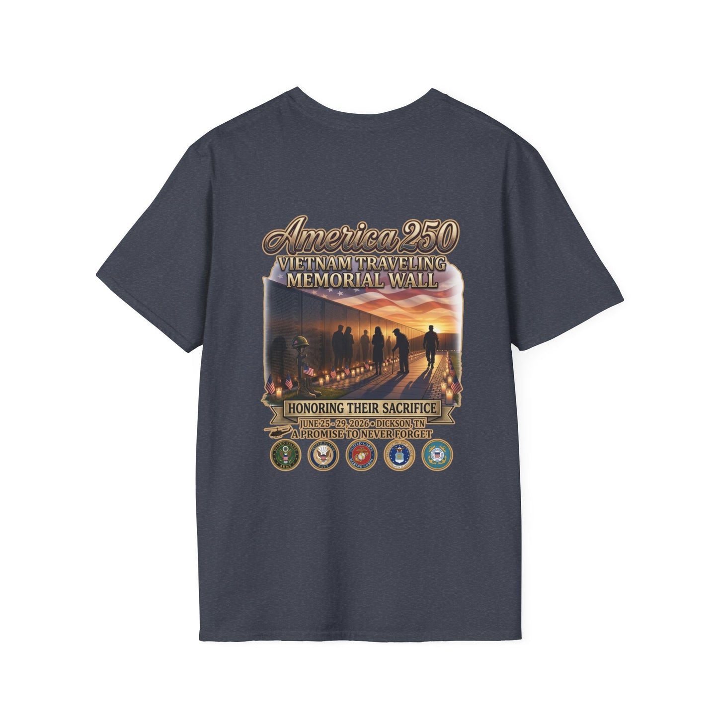 America 250 Vietnam Traveling Memorial Wall T‑Shirt