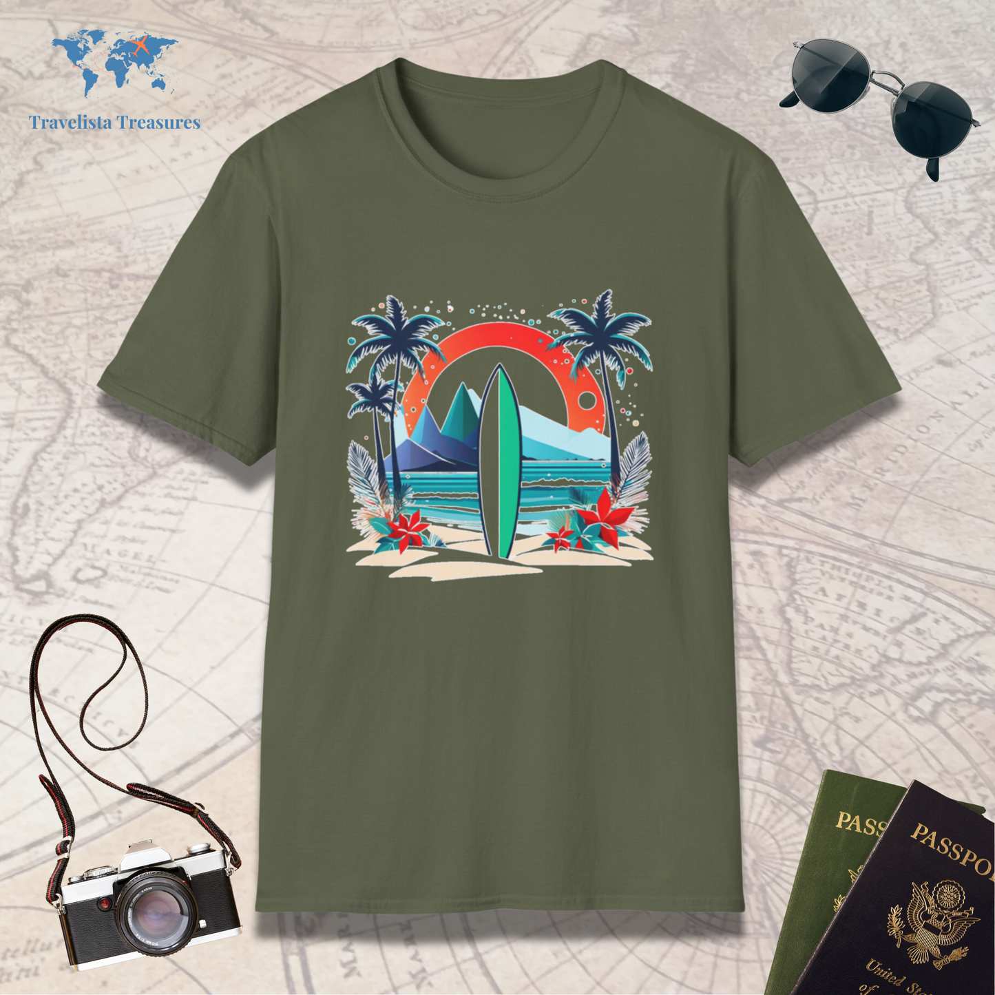 Holiday Surfboard T-Shirt