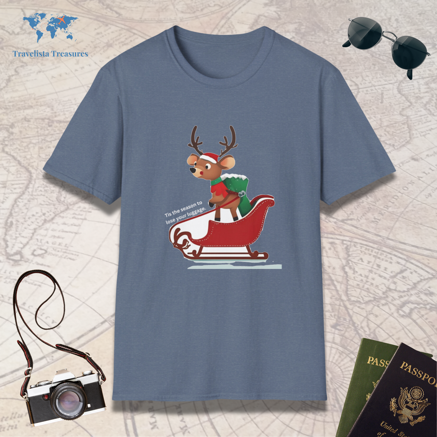 Reindeer on a Sleigh T-Shirt