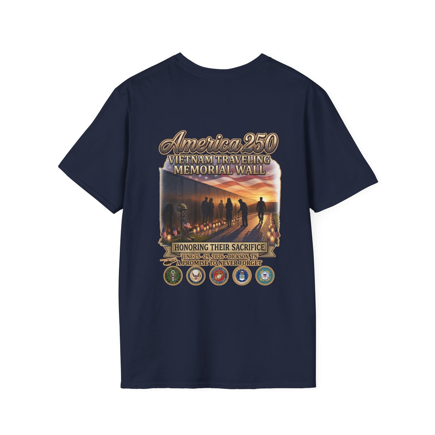 America 250 Vietnam Traveling Memorial Wall T‑Shirt