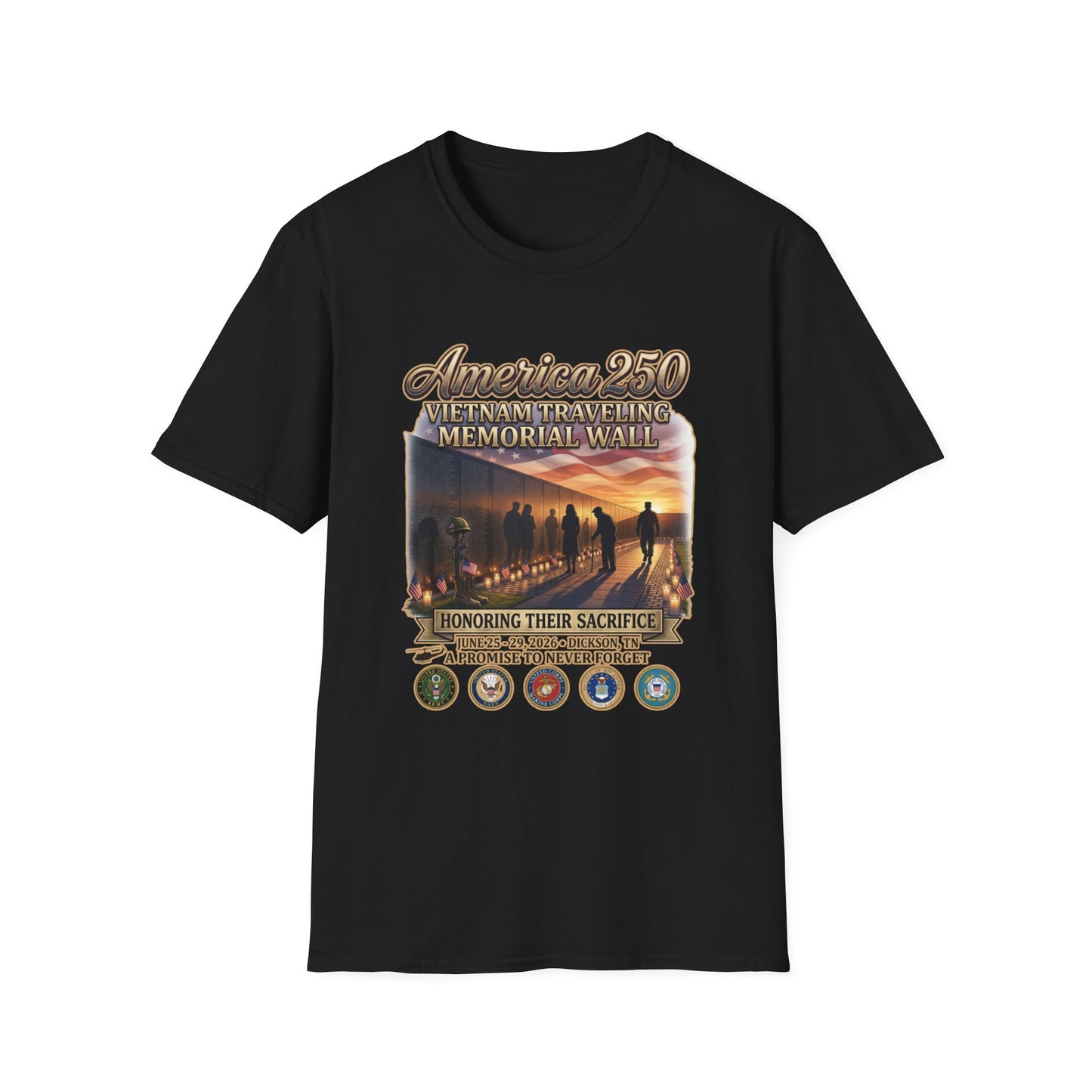 America 250 Vietnam Traveling Memorial Wall T‑Shirt