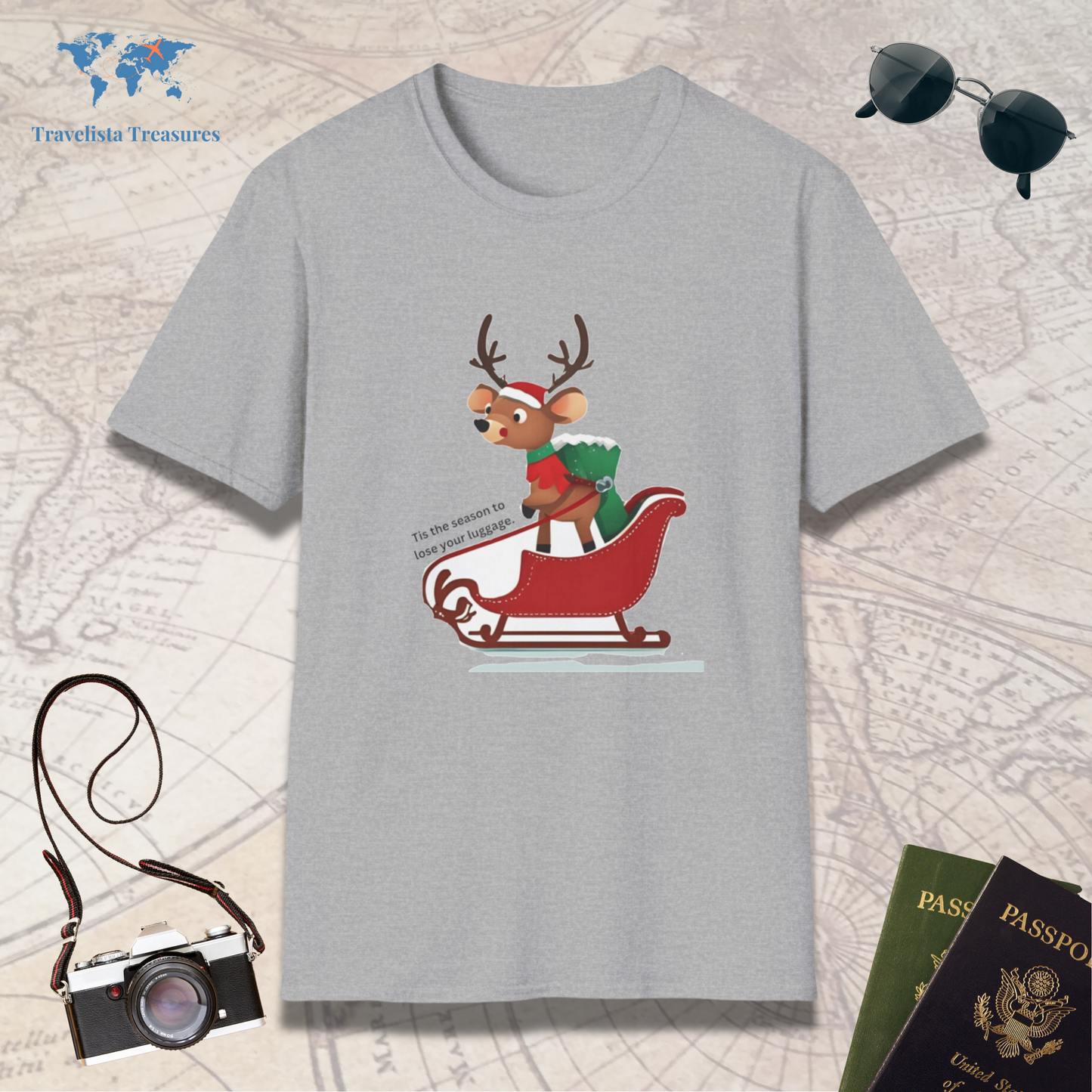 Reindeer on a Sleigh T-Shirt