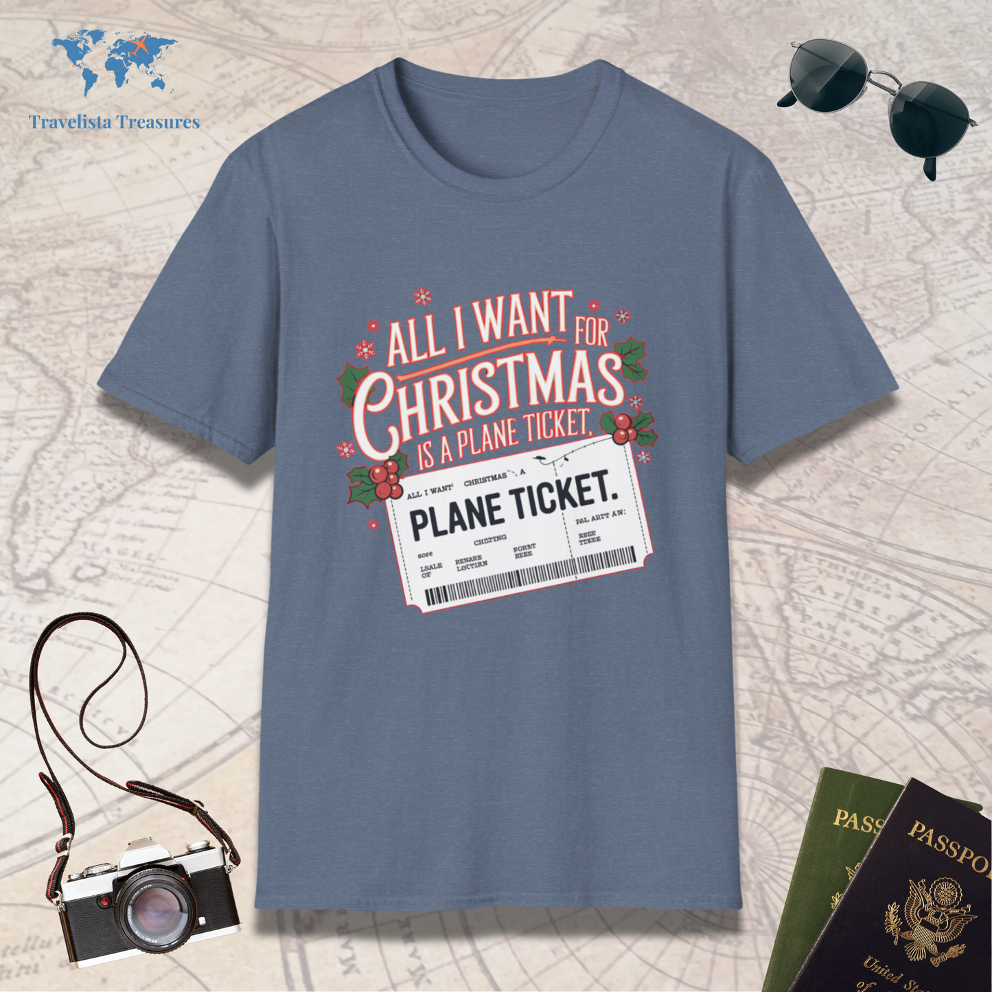 All I want for Christmas is a Plane Ticket T-Shirt