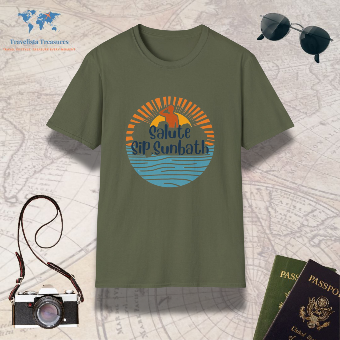 Salute Sip Sunbath T-Shirt