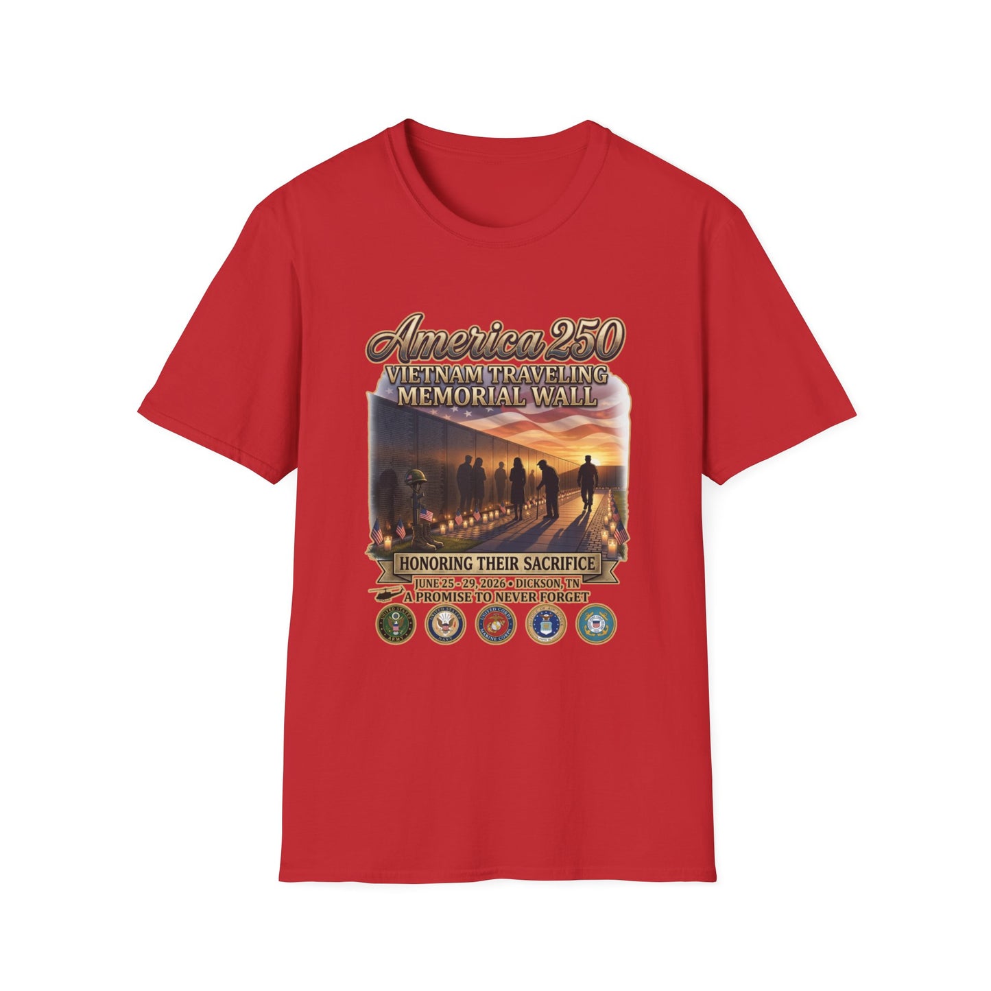 America 250 Vietnam Traveling Memorial Wall T‑Shirt