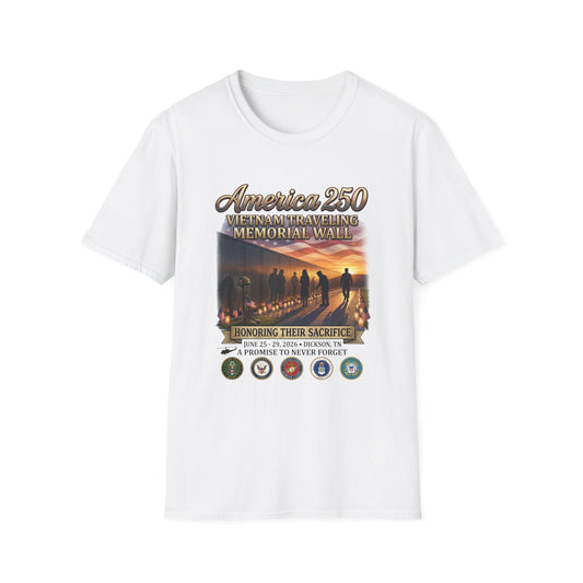 America 250 Vietnam Traveling Memorial Wall T‑Shirt