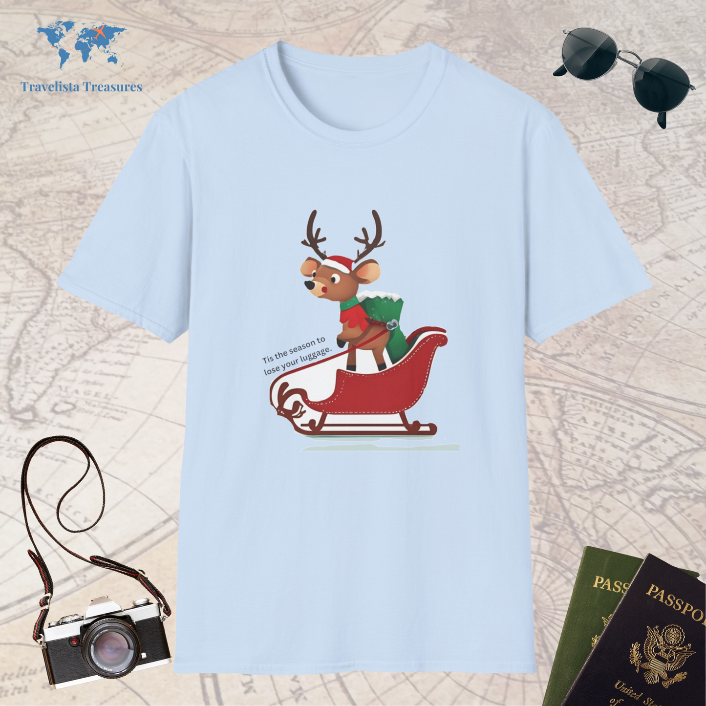 Reindeer on a Sleigh T-Shirt