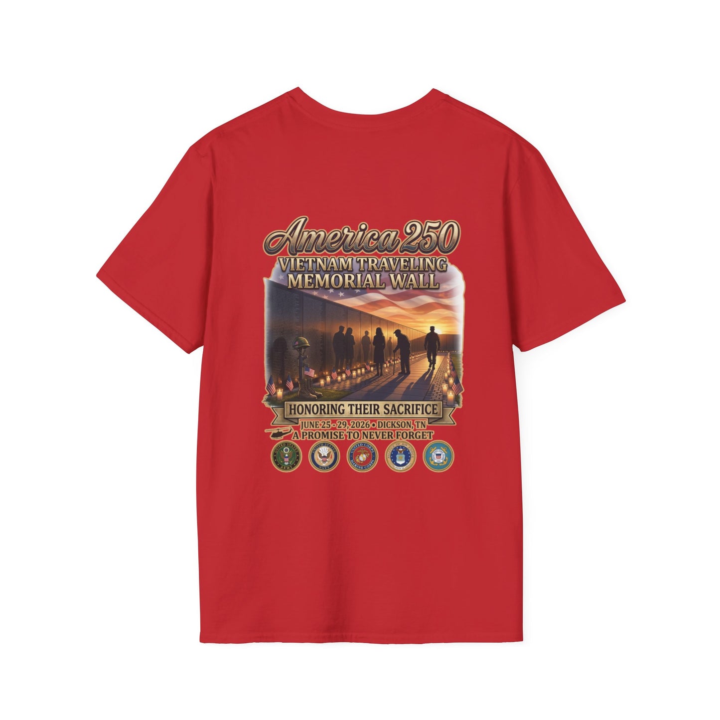 America 250 Vietnam Traveling Memorial Wall T‑Shirt