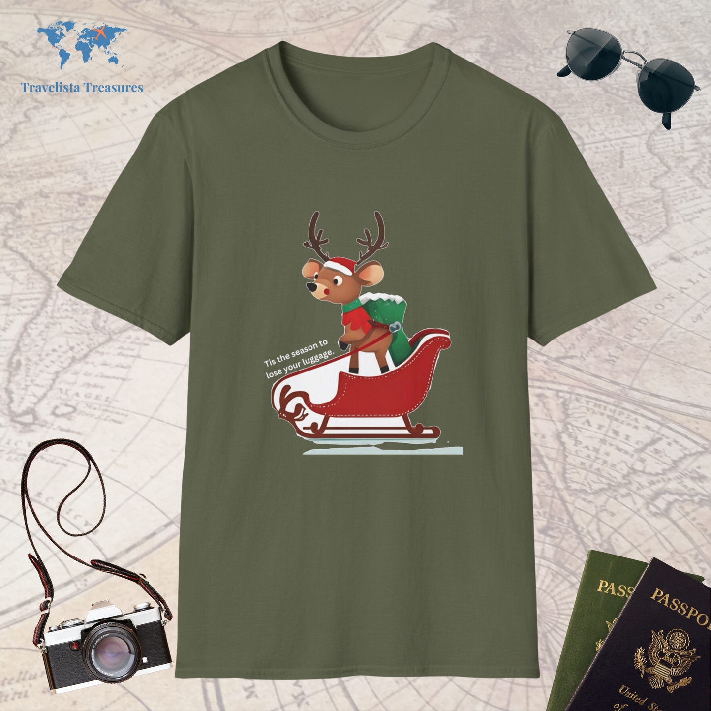Reindeer on a Sleigh T-Shirt