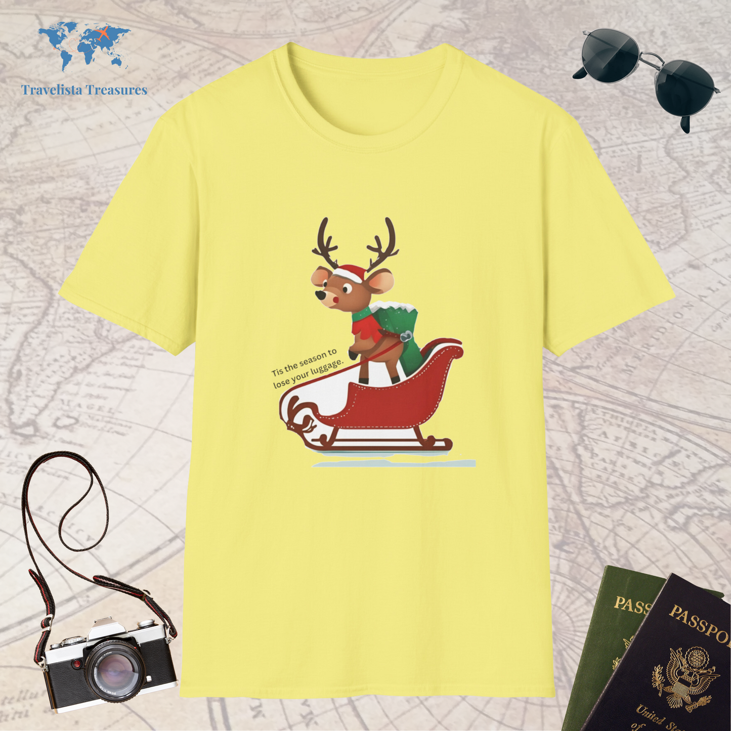 Reindeer on a Sleigh T-Shirt