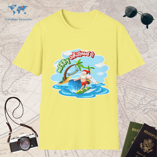 Santa Surfing T-Shirt